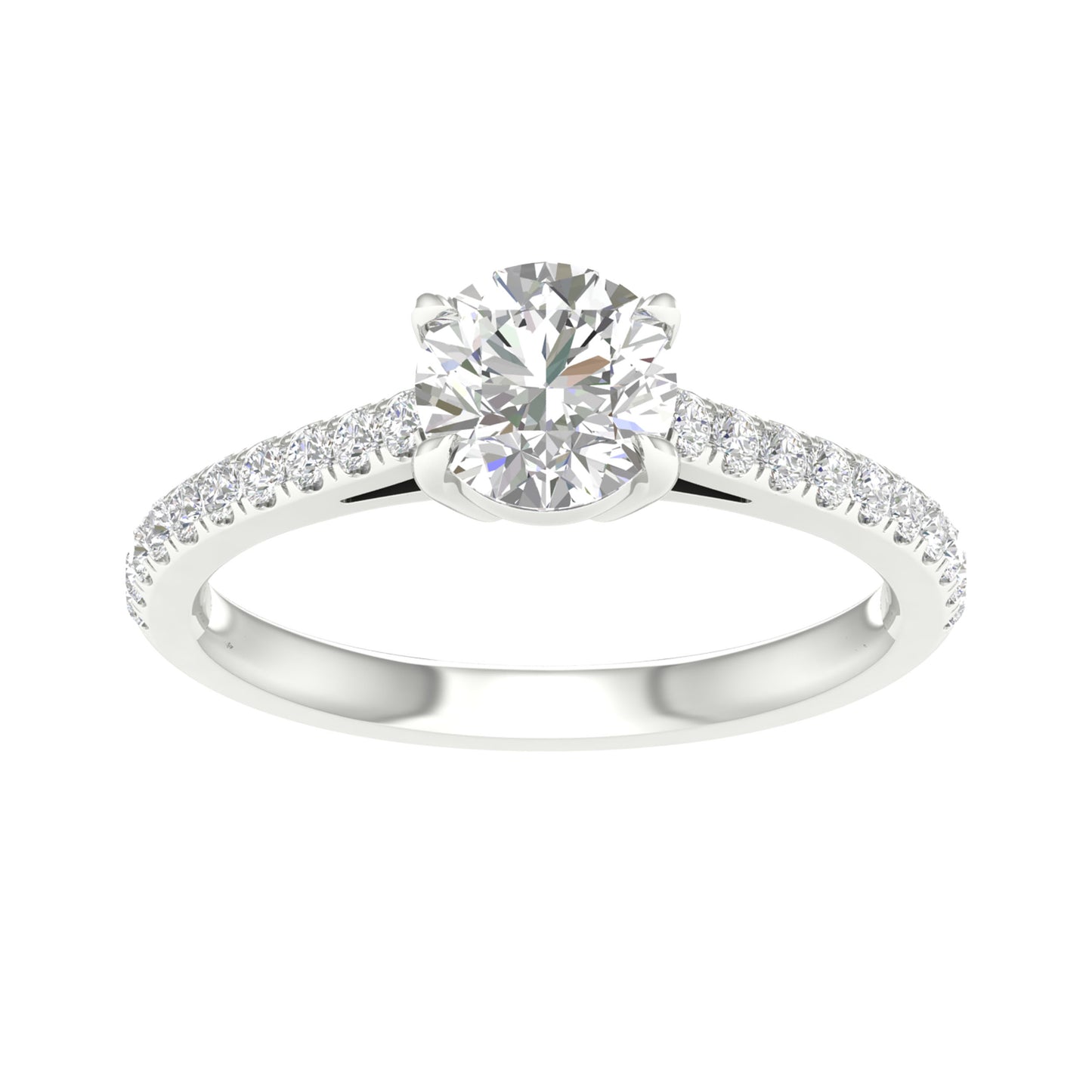 14K 1.25CT Certified Lab Grown Diamond Ring ( IGI Certified ) - Solomon Jewelers