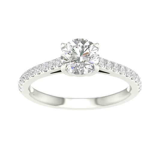 14K 1.25CT Certified Lab Grown Diamond Ring ( IGI Certified ) - Solomon Jewelers