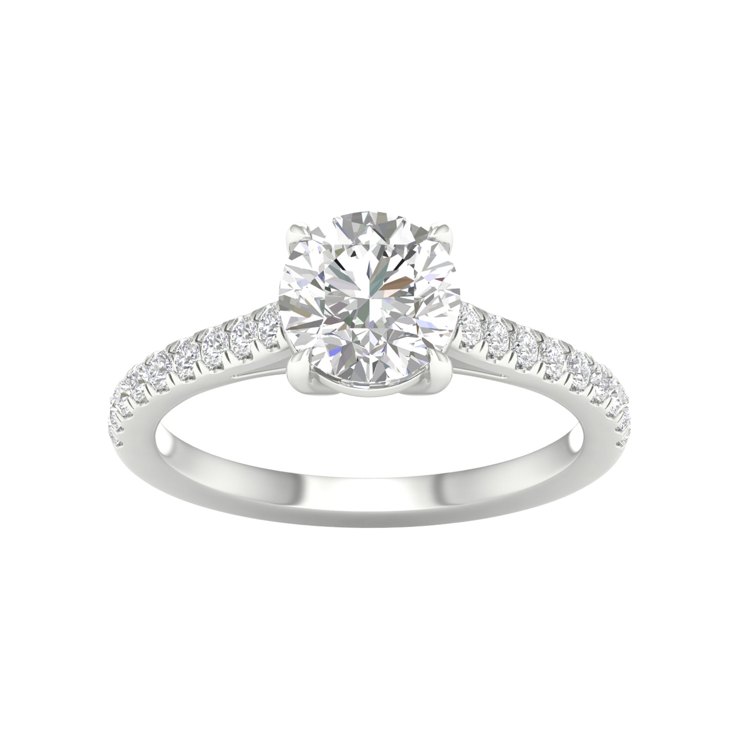 14K 1.75CT Certified Lab Grown Diamond Ring ( IGI Certified ) - Solomon Jewelers