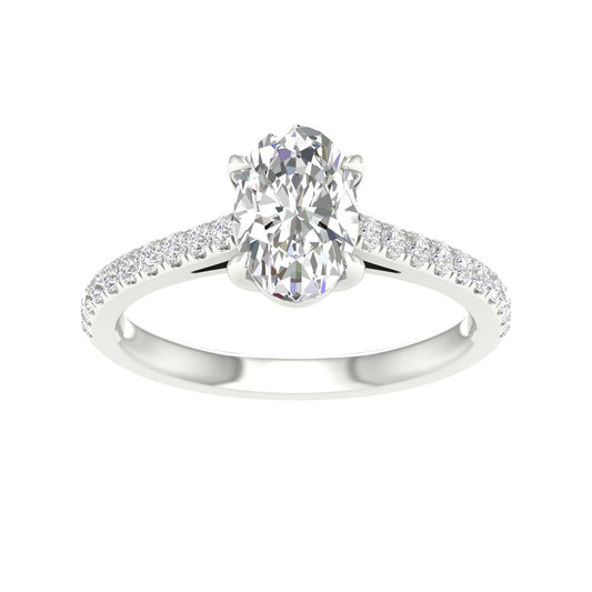 14K 1.25CT Certified Lab Grown Diamond Ring ( IGI Certified ) - Solomon Jewelers