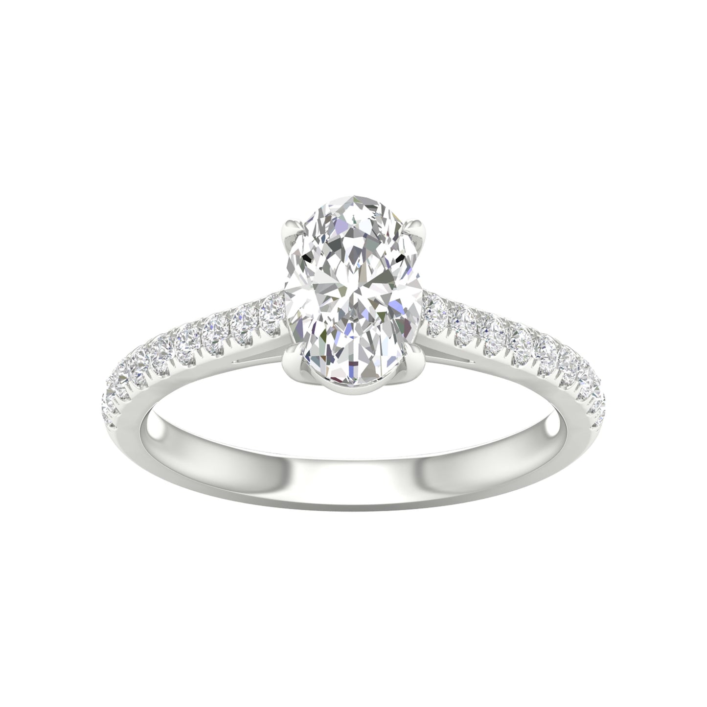 14K 1.75CT Certified Lab Grown Diamond Ring ( IGI Certified ) - Solomon Jewelers
