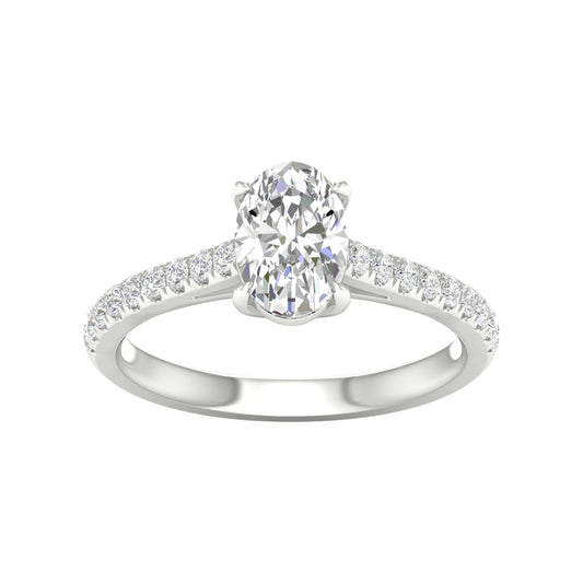 14K 1.75CT Certified Lab Grown Diamond Ring ( IGI Certified ) - Solomon Jewelers