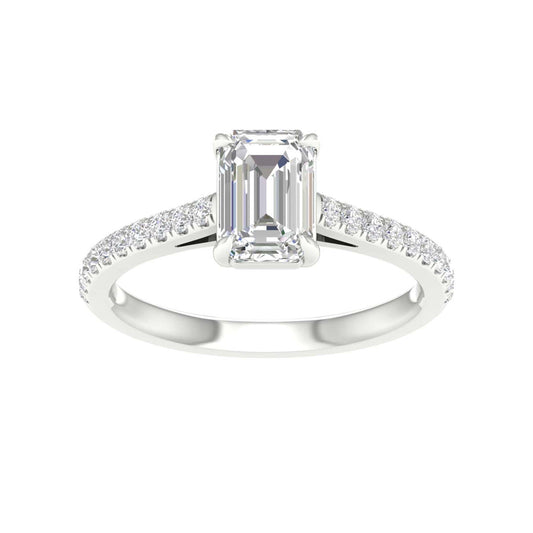 14K 1.25CT Certified Lab Grown Diamond Ring ( IGI Certified ) - Solomon Jewelers