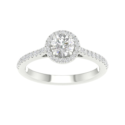 14K 1.00CT Certified Lab Grown Diamond Ring ( IGI Certified ) - Solomon Jewelers