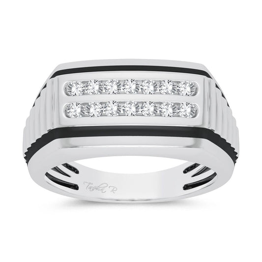 10K 0.25ct Diamond Mens Ring - Solomon Jewelers
