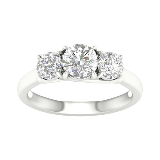 14K 2.00CT Certified Lab Grown Diamond Ring ( IGI Certified ) - Solomon Jewelers