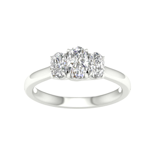 14K 1.00CT Certified Lab Grown Diamond Ring ( IGI Certified ) - Solomon Jewelers