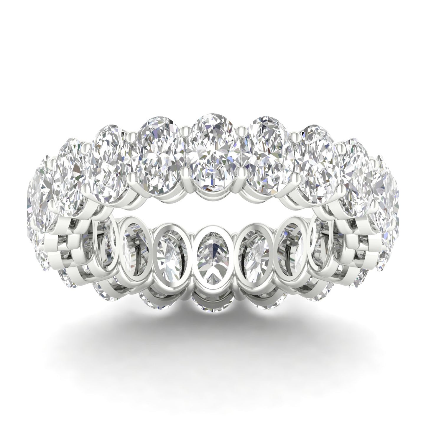 14K 5.00CT Certified Lab Grown DIAMOND Band ( IGI Certified )