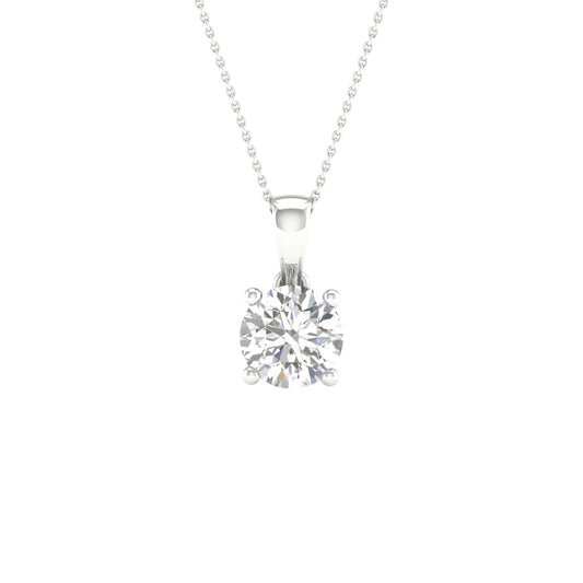 14K 0.75CT Certified Lab Grown DIAMOND Pendant ( IGI Certified )