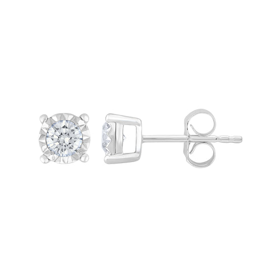 10K 0.50CT Diamond Stud Earring - Solomon Jewelers