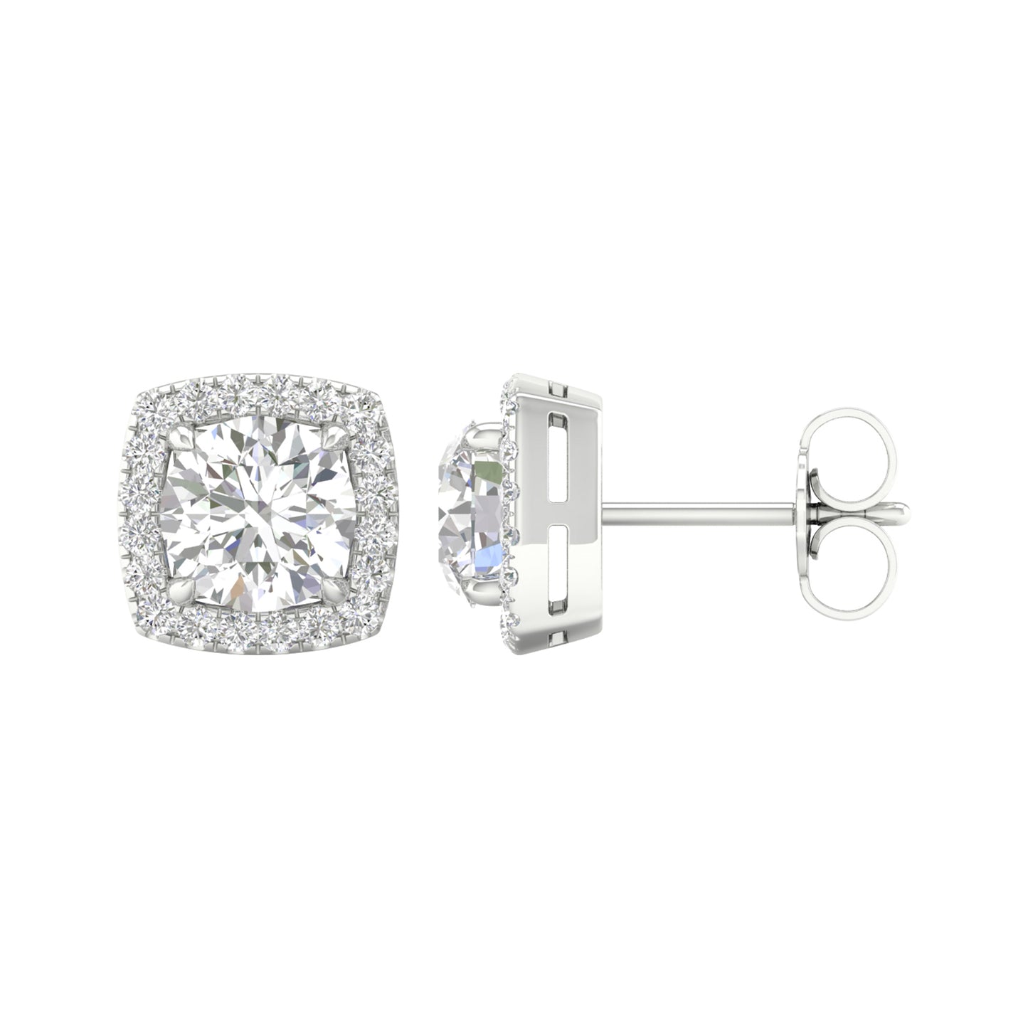 14K 2.25CT Certified Lab Grown Diamond Earrings ( IGI Certified ) - Solomon Jewelers