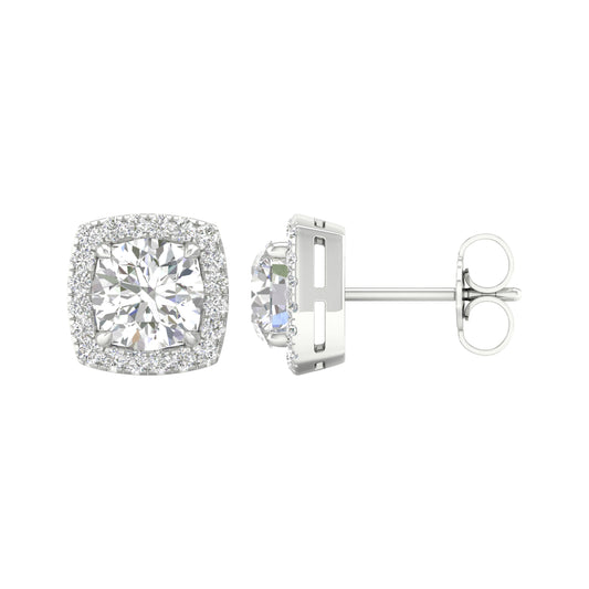 14K 2.25CT Certified Lab Grown Diamond Earrings ( IGI Certified ) - Solomon Jewelers