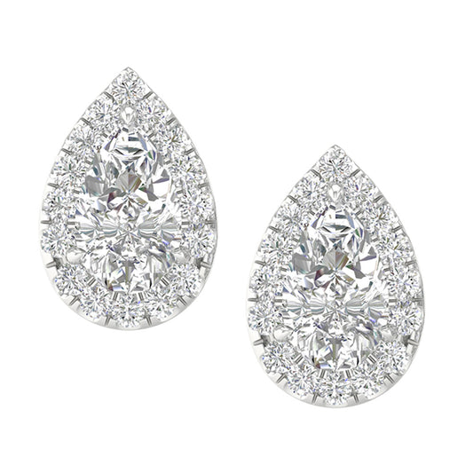 14K 1.15CT Lab Grown Earrings - Solomon Jewelers