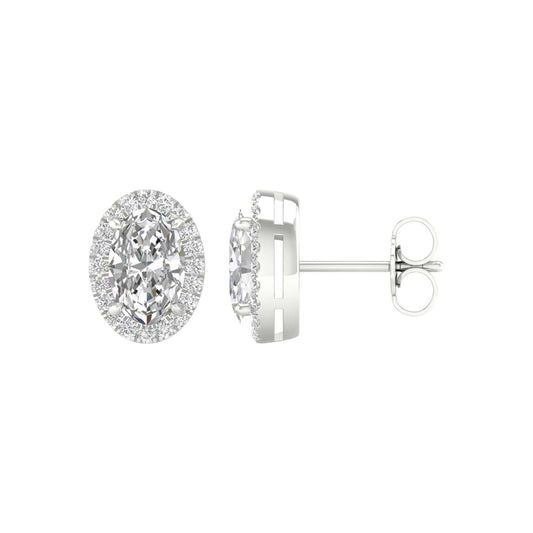 14K 2.25CT Certified Lab Grown Diamond Earrings ( IGI Certified ) - Solomon Jewelers