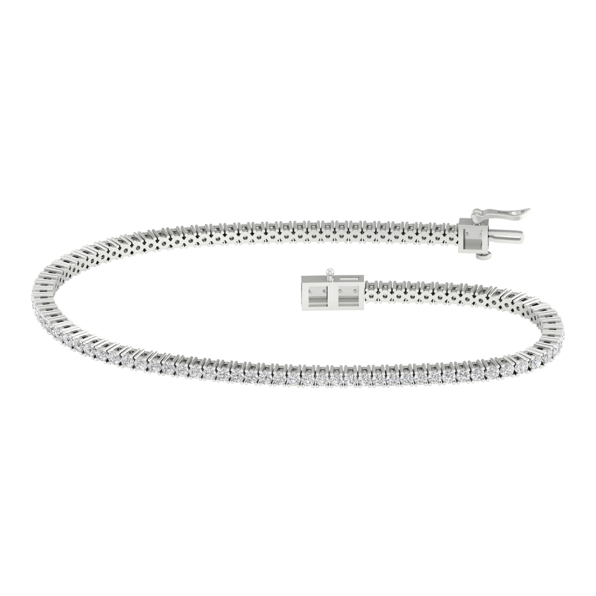 14K 1.00CT Certified Lab Grown Diamond Bracelet - Solomon Jewelers