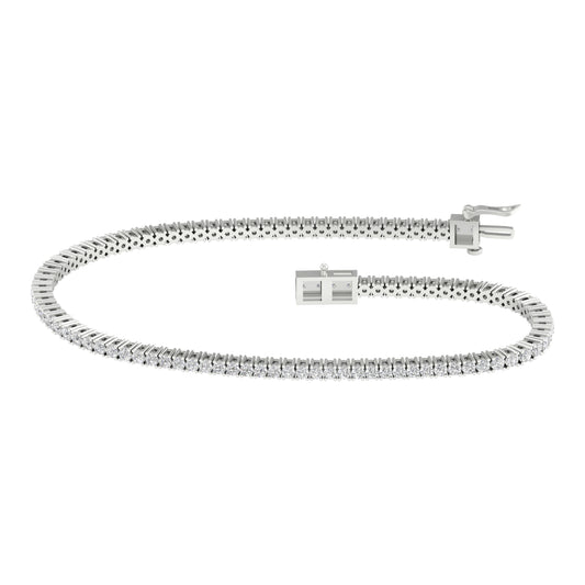 14K 2.00CT Certified Lab Grown Diamond Bracelet ( IGI Certified ) - Solomon Jewelers