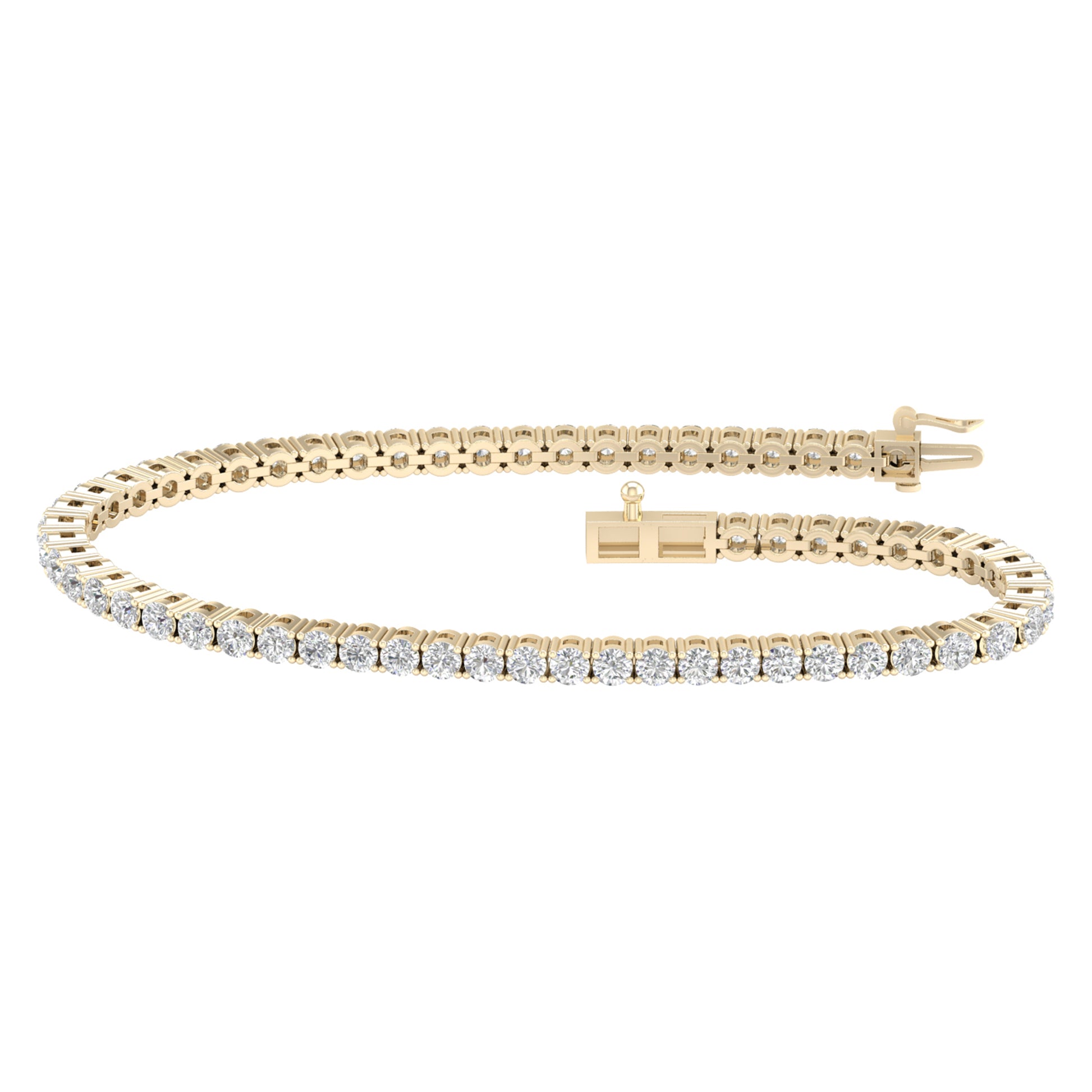 14K 3.00CT  Certified Lab Grown Diamond Bracelet ( IGI Certified ) - Solomon Jewelers