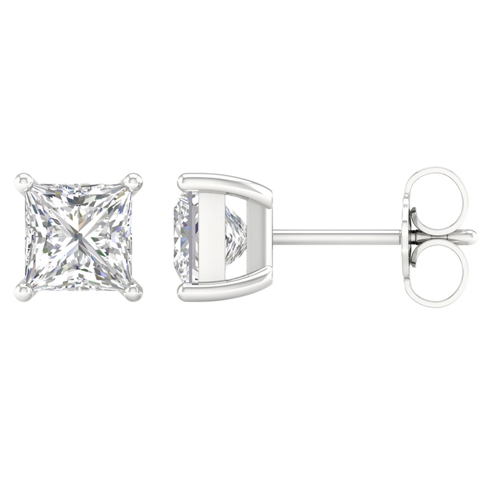 14K 2.00CT Certified Lab Grown Diamond Earrings ( IGI Certified ) - Solomon Jewelers