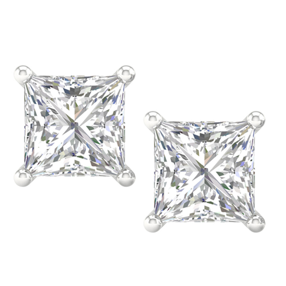 14K 2.00CT Certified Lab Grown Diamond Earrings ( IGI Certified ) - Solomon Jewelers