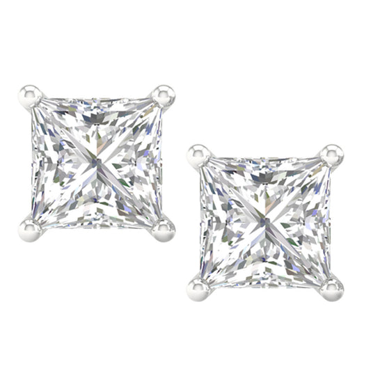 14K 2.00CT Certified Lab Grown Diamond Earrings ( IGI Certified ) - Solomon Jewelers