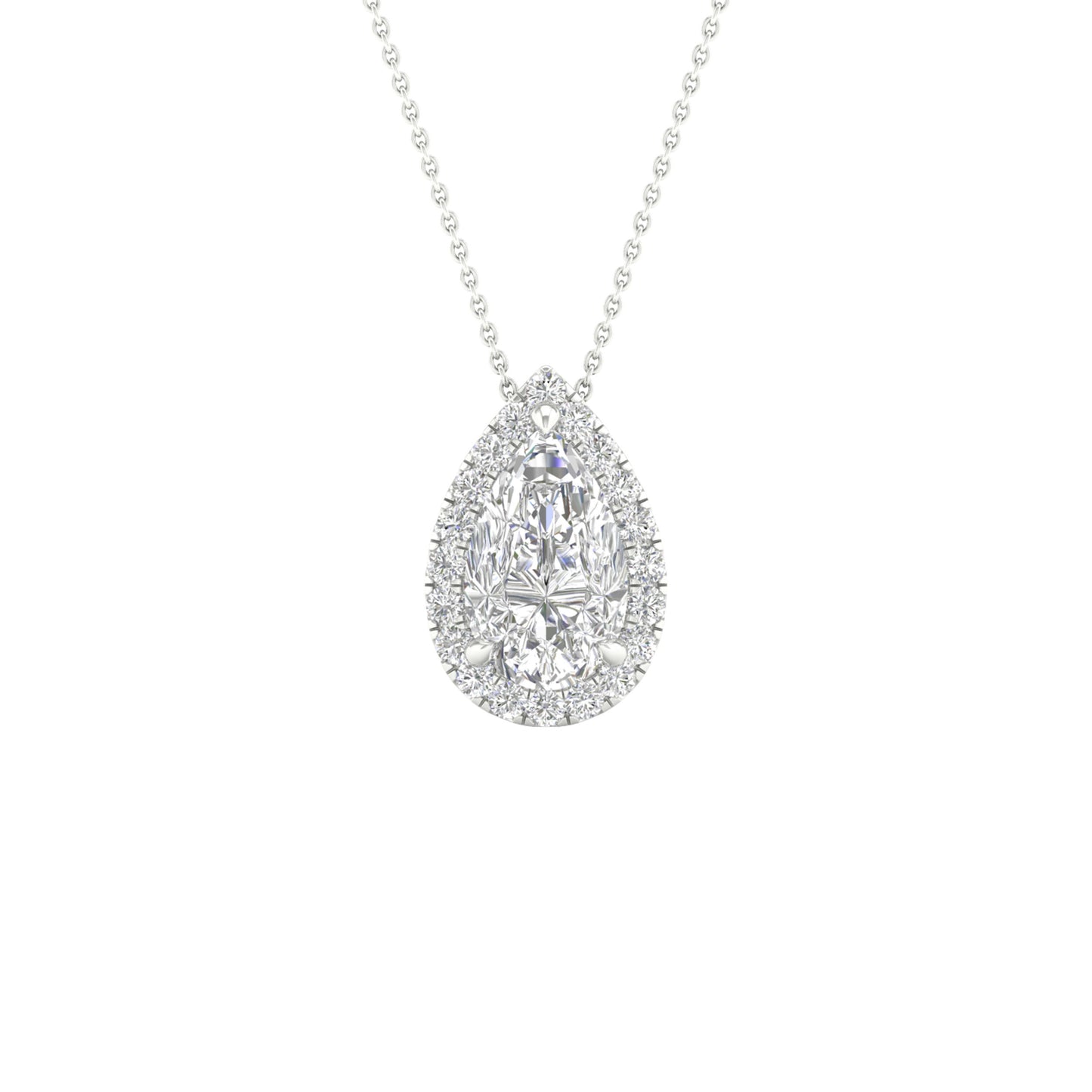 14K 1.15CT Certified Lab Grown DIAMOND Pendant ( IGI Certified )