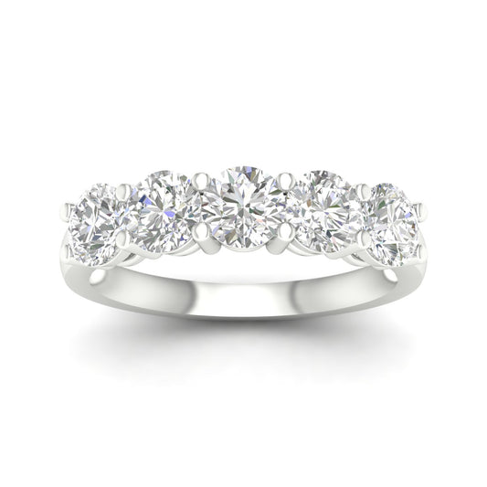 14K 2.00CT Certified Lab Grown Diamond Bands ( IGI Certified ) - Solomon Jewelers