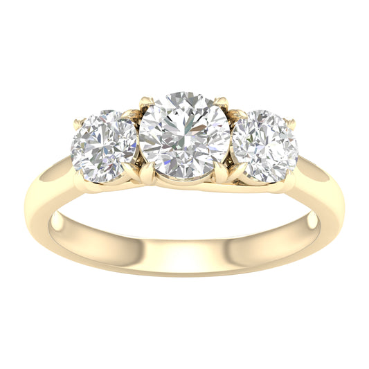 14K 2.00CT Certified Lab Grown Diamond Ring ( IGI Certified ) - Solomon Jewelers