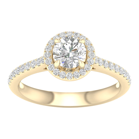 14K 1.25CT Certified Lab Grown DIAMOND Ring ( IGI Certified )