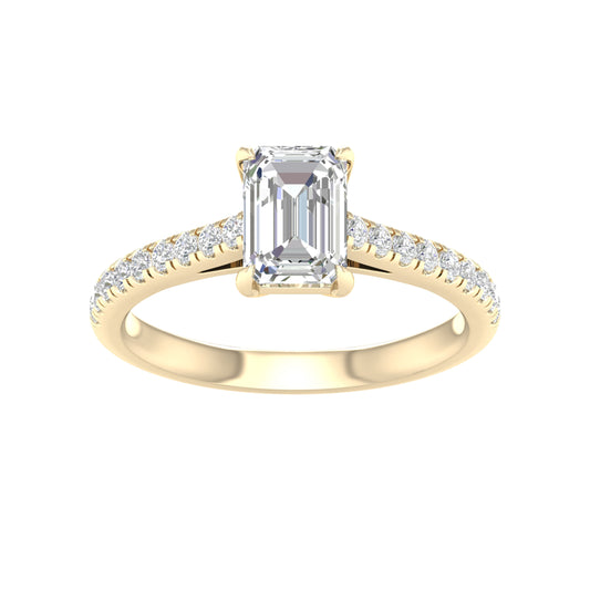 14K 1.75CT Certified Lab Grown Diamond Ring ( IGI Certified ) - Solomon Jewelers