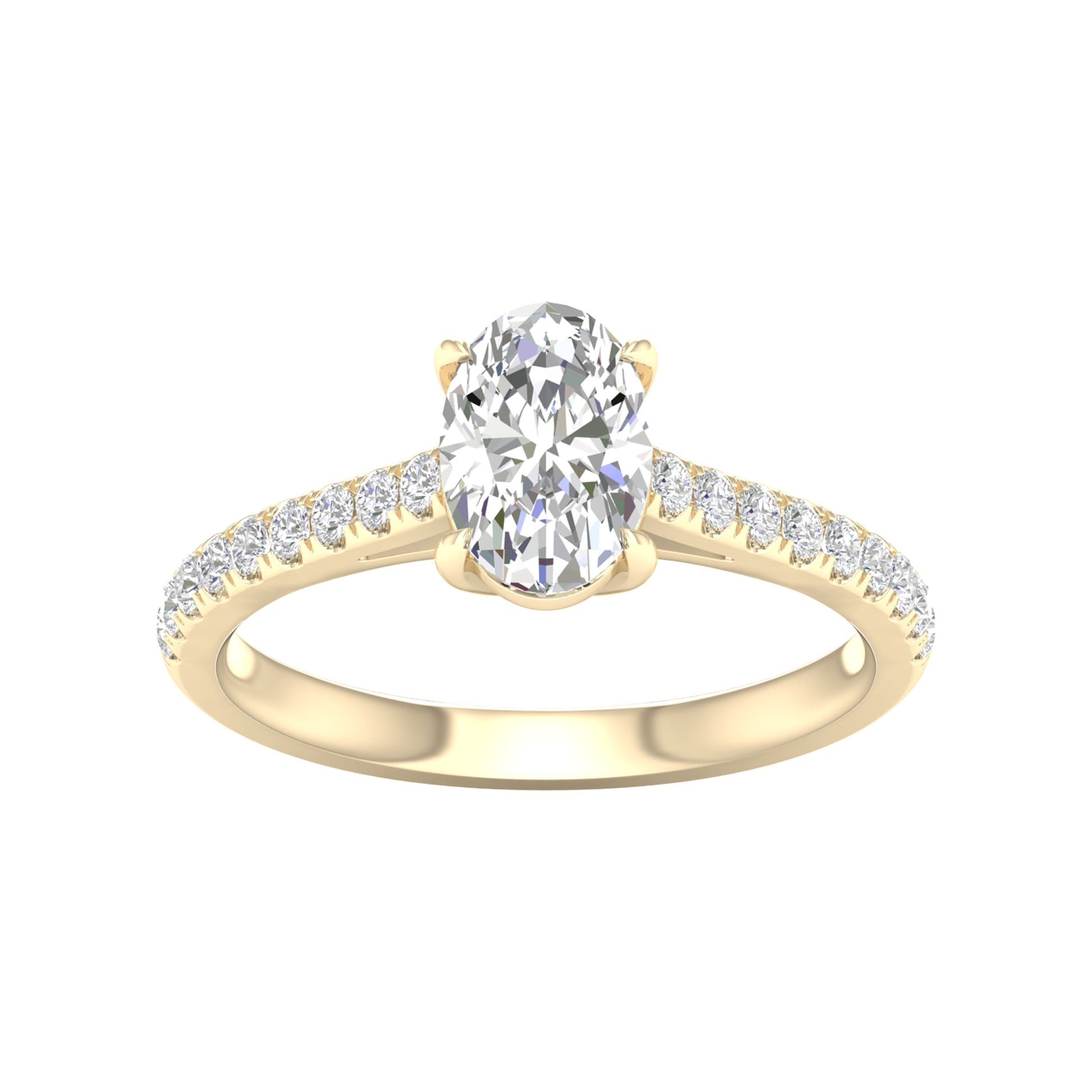 14K 1.75CT Certified Lab Grown Diamond Ring ( IGI Certified ) - Solomon Jewelers