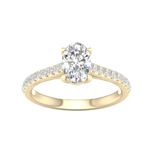 14K 1.75CT Certified Lab Grown Diamond Ring ( IGI Certified ) - Solomon Jewelers