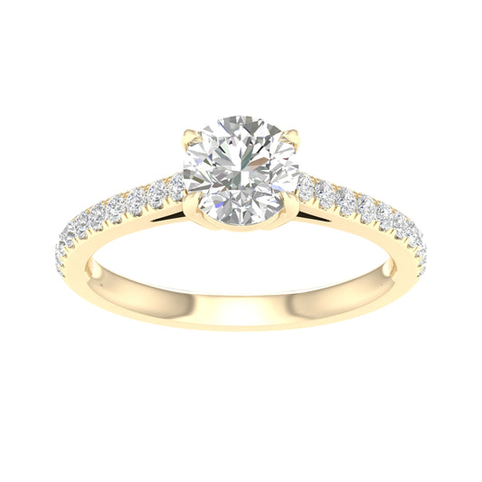 14K 1.25CT Lab Grown Diamond Ring - Solomon Jewelers