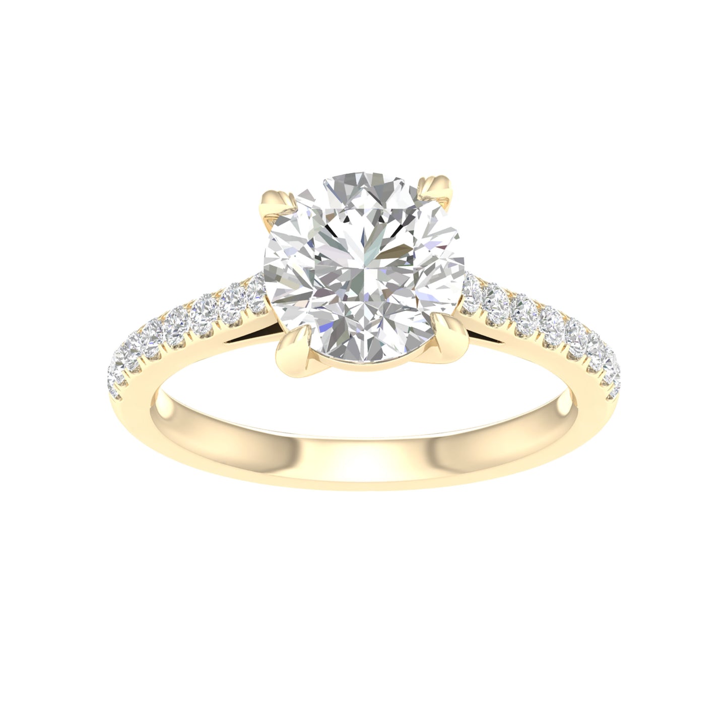 14K 2.25CT Certified Lab Grown DIAMOND Ring ( IGI Certified )