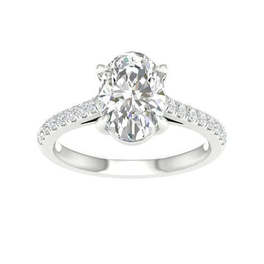 14K 2.25CT Certified Lab Grown Diamond Ring ( IGI Certified ) - Solomon Jewelers