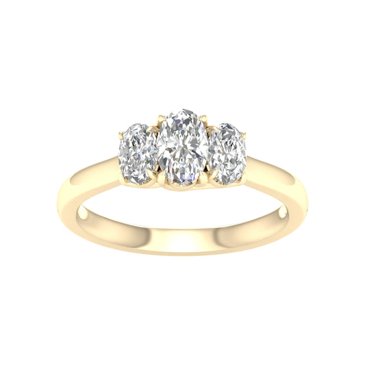 14K 1.00CT  Certified Lab Grown Diamond Ring ( IGI Certified ) - Solomon Jewelers