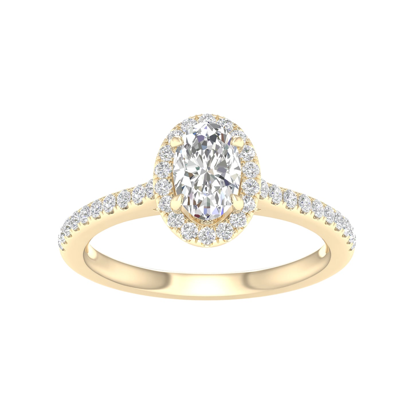 14K 1.00CT Certified Lab Grown Diamond Ring ( IGI Certified ) - Solomon Jewelers