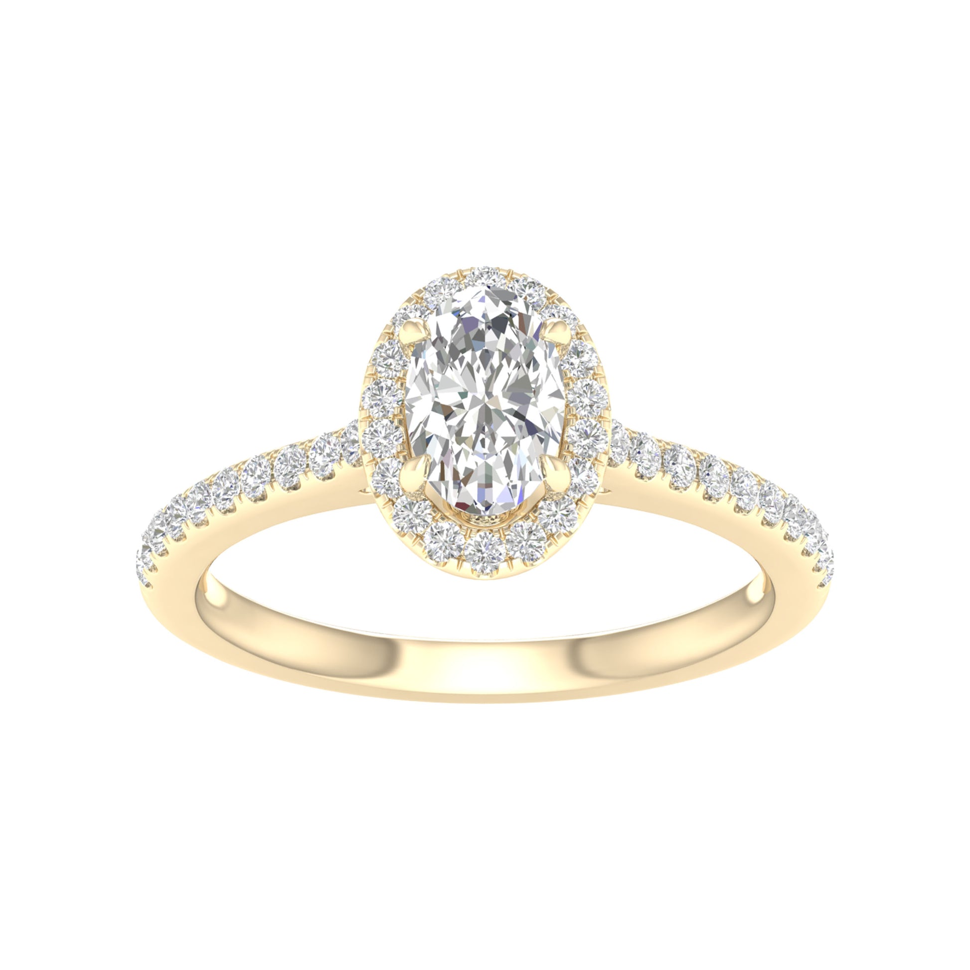 14K 1.00CT Certified Lab Grown Diamond Ring ( IGI Certified ) - Solomon Jewelers