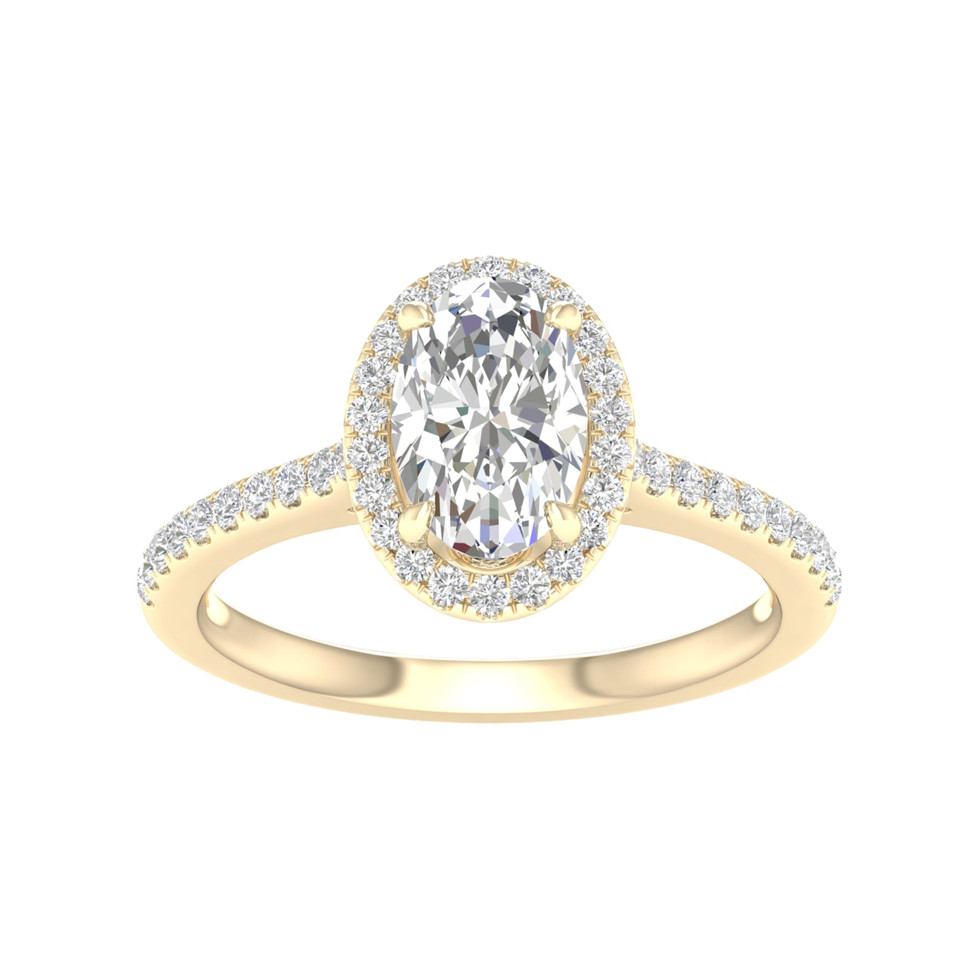 14K 1.75CT Certified Lab Grown Diamond Ring ( IGI Certified ) - Solomon Jewelers