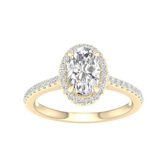 14K 1.75CT Certified Lab Grown Diamond Ring ( IGI Certified ) - Solomon Jewelers