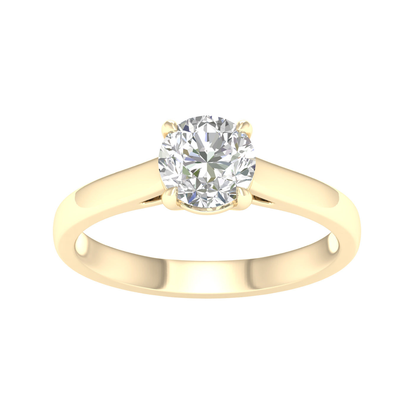 14K 1.00CT LAB Diamond Ring - Solomon Jewelers