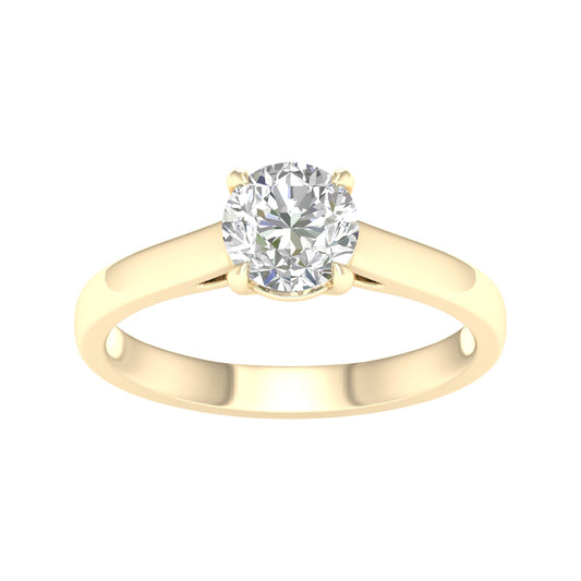 14K 1.00CT LAB Diamond Ring - Solomon Jewelers