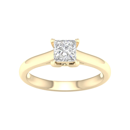 14K 1.00CT Certified Lab Grown Diamond Ring ( IGI Certified ) - Solomon Jewelers
