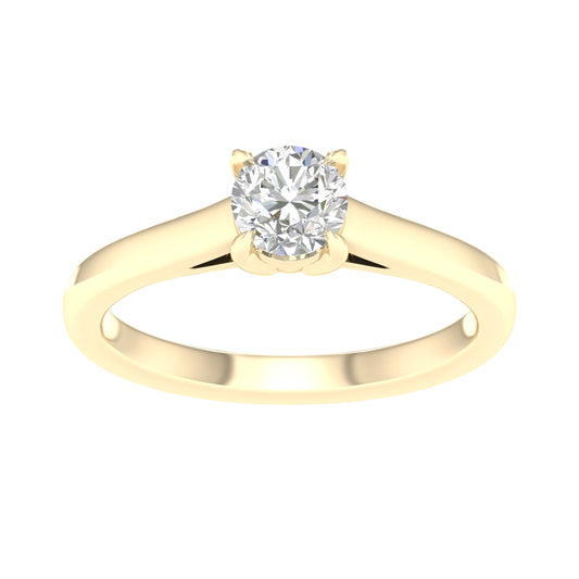 14K  0.75ct Certified Lab Grown Diamond Ring ( IGI Certified ) - Solomon Jewelers