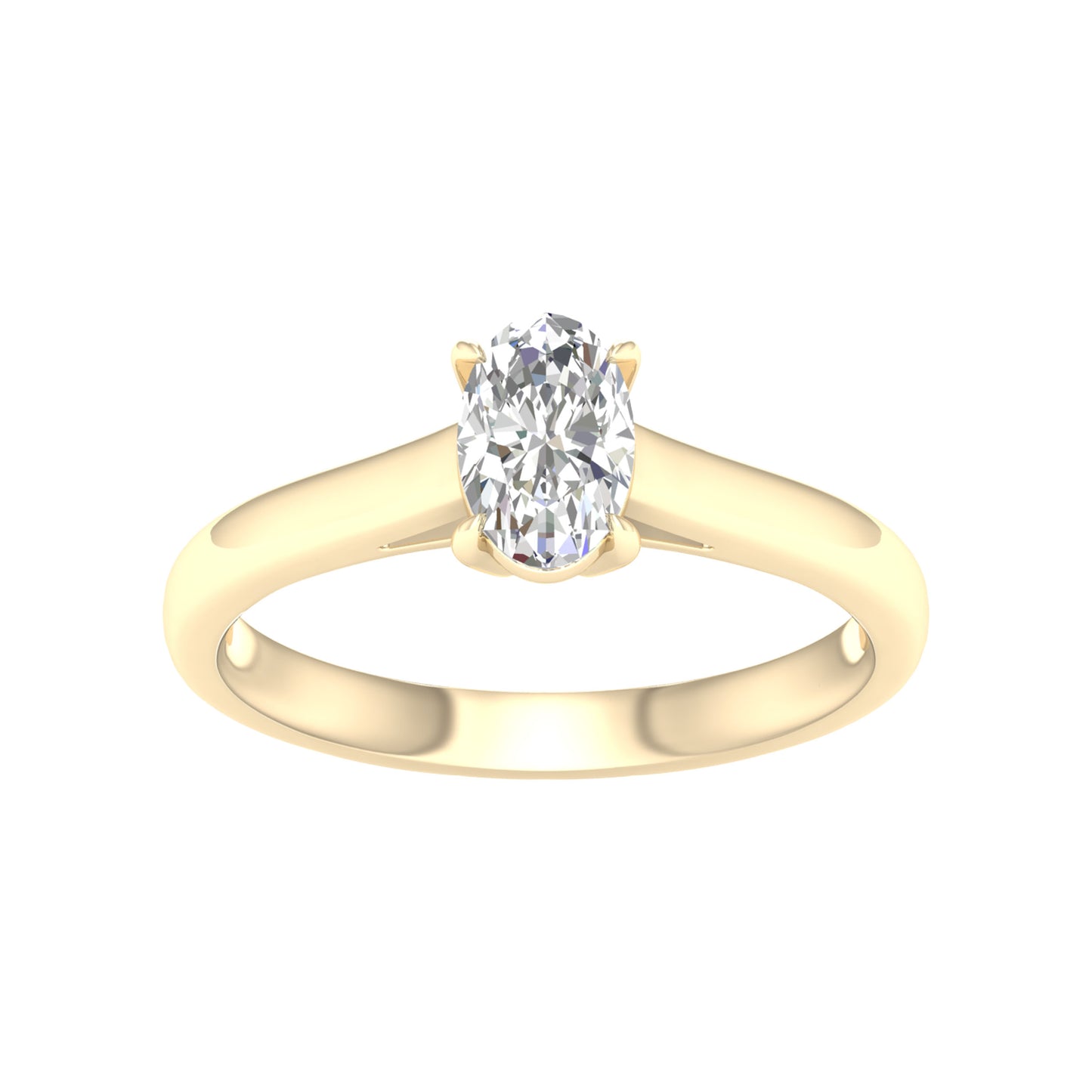 14K 0.75CT Certified Lab Grown DIAMOND Ring ( IGI Certified )