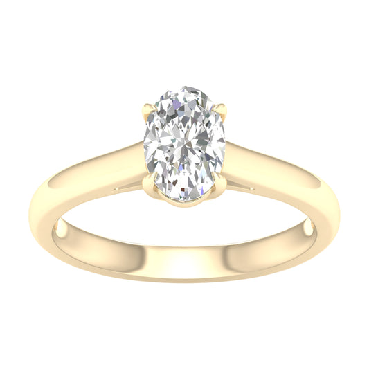 14K 1.00CT  Certified Lab Grown Diamond Ring ( IGI Certified ) - Solomon Jewelers