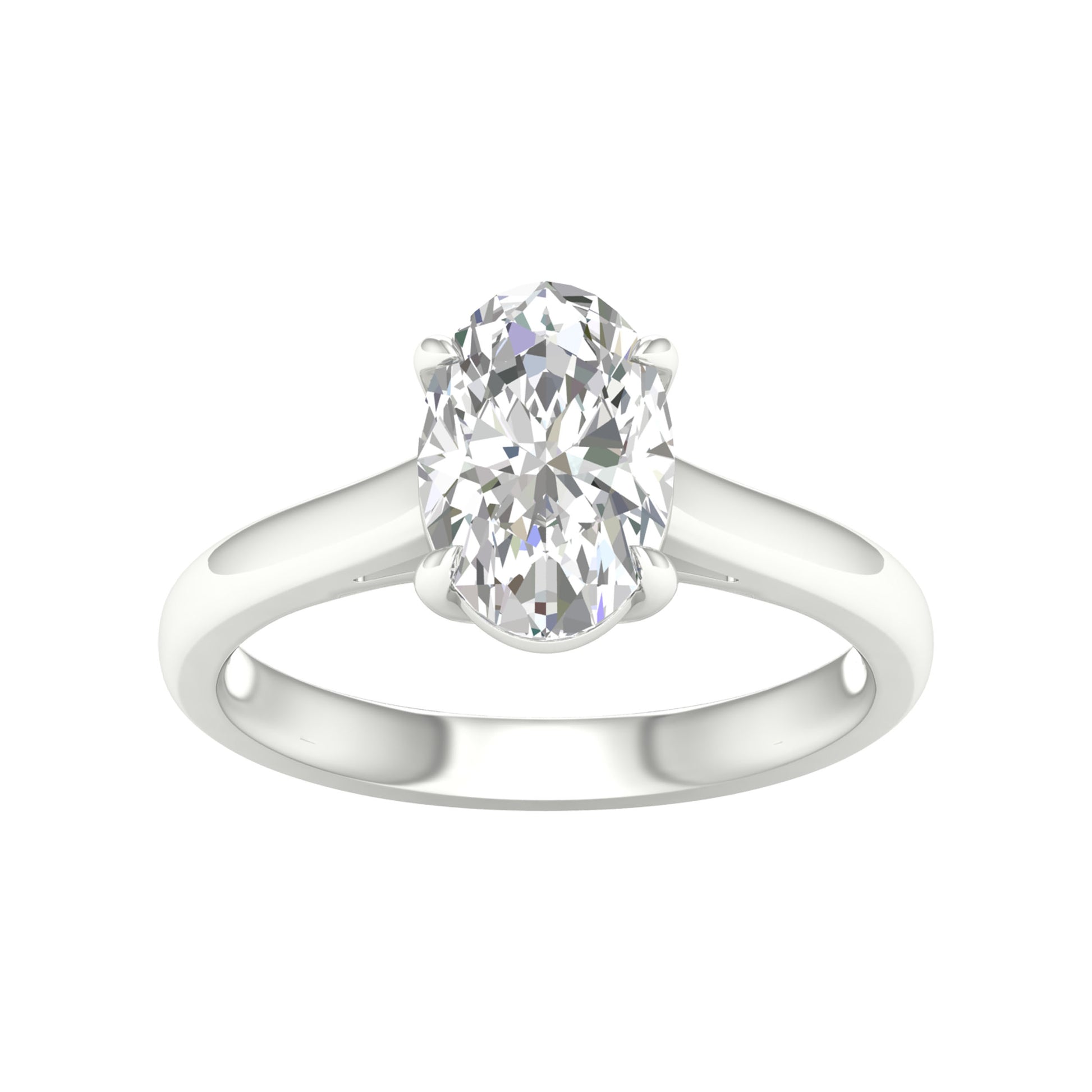 14K 2.00CT Certified Lab Grown Diamond Ring ( IGI Certified ) - Solomon Jewelers