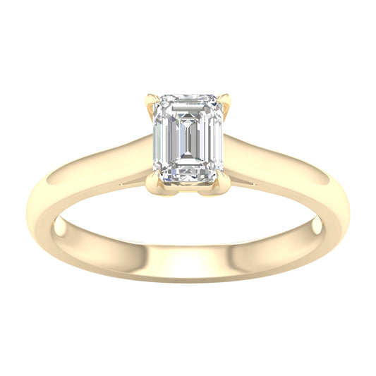 14K 0.75CT Certified Lab Grown Diamond Ring ( IGI Certified ) - Solomon Jewelers