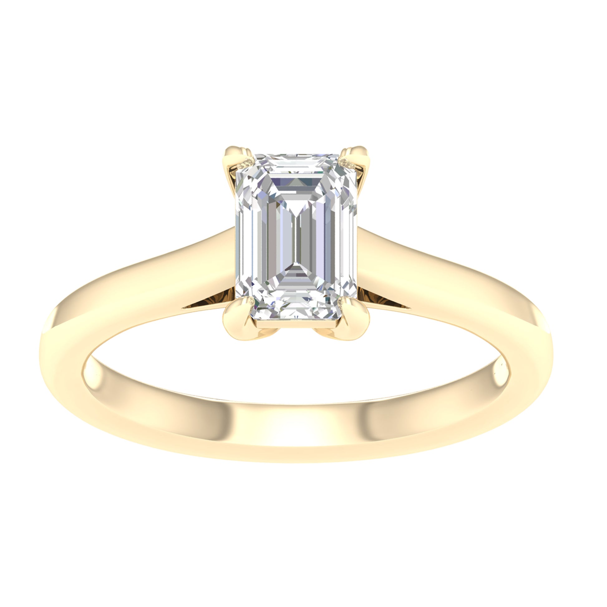 14K 1.00CT Certified Lab Grown Diamond Ring ( IGI Certified ) - Solomon Jewelers