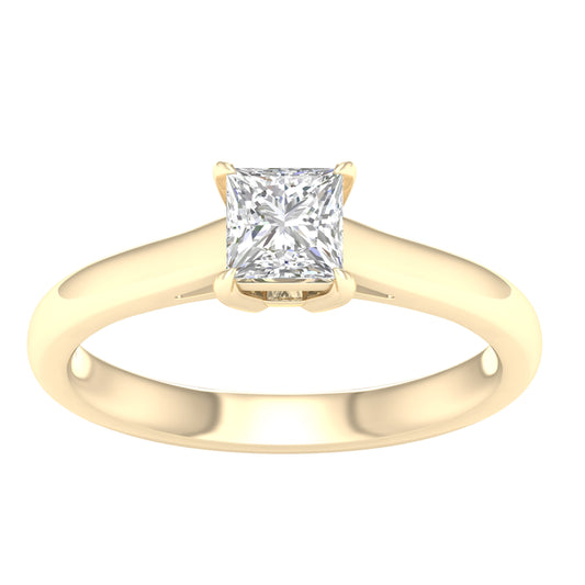 14K 0.75CT Certified Lab Grown Diamond Ring ( IGI Certified ) - Solomon Jewelers
