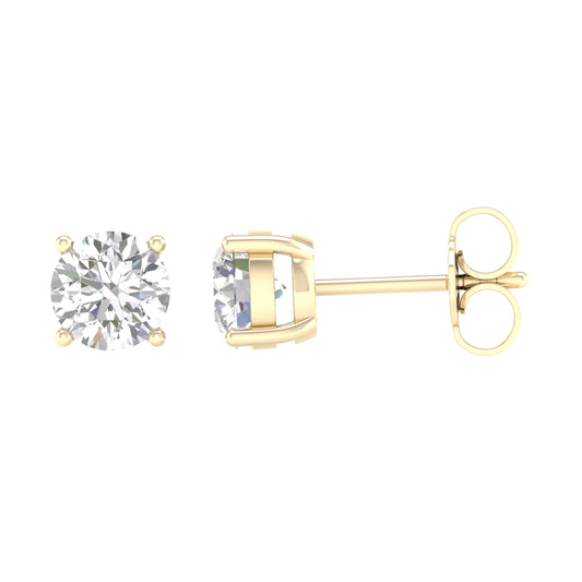 14K 1.50CT Certified Lab Grown Diamond Earring ( IGI Certified ) - Solomon Jewelers